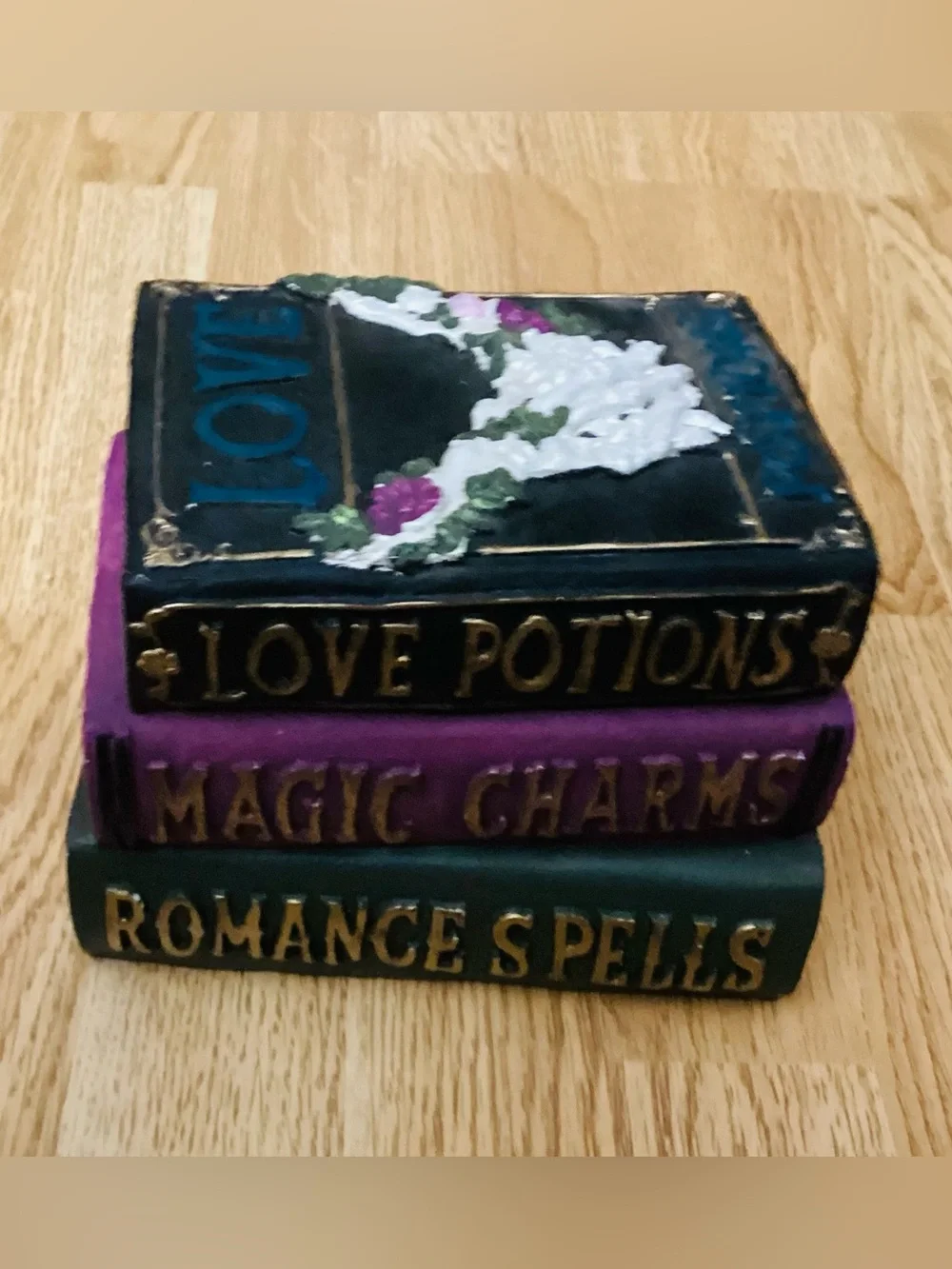 Ashland Decorative Stacked Book Set - Black, Purple & Green - Gothic/Halloween - Picture 5 of 16